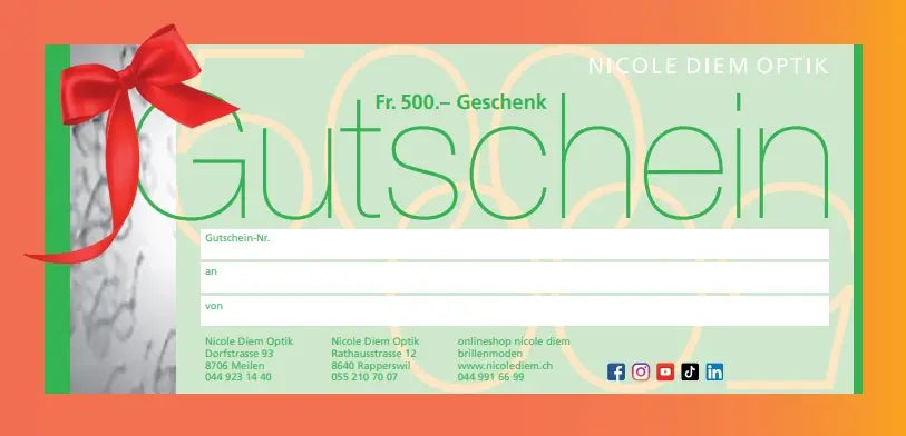 Nicole Diem Gutschein 500,00 CHF NICOLE DIEM